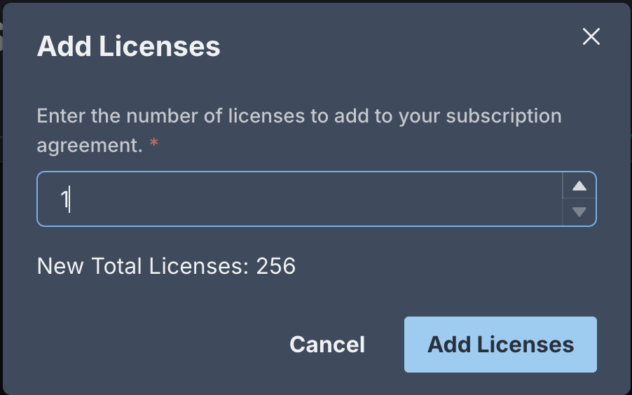 Add Licenses